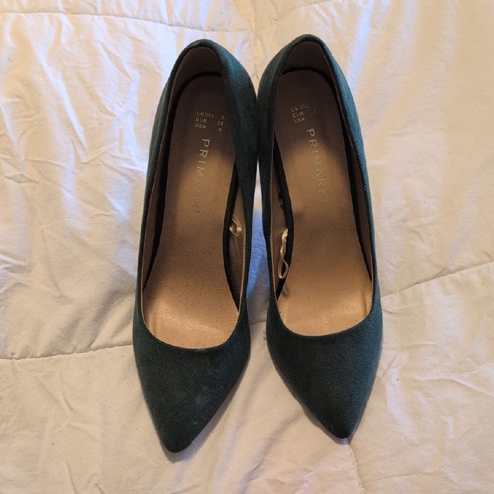 Primark Dark Green Heels for Women